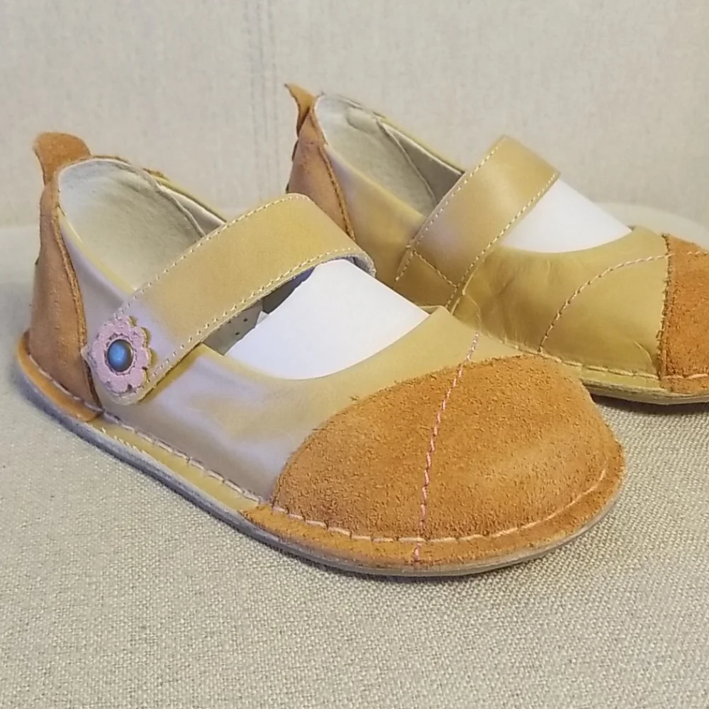 Pipit Toddler Jill Suede Shoes in Russet/Lt Caramel